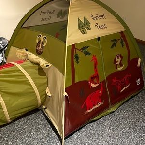 Safari tent for kids to play indoor and outdoor